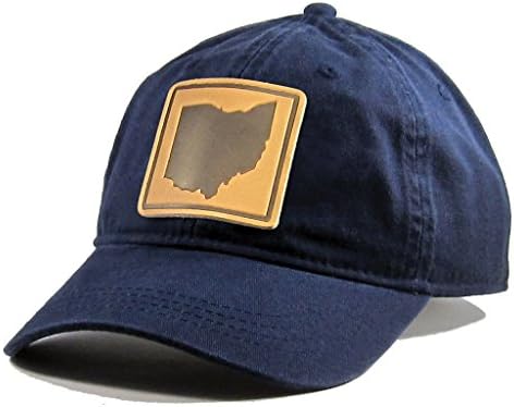 מולדת טיז גברים של אוהיו עור תיקון כותנה אריג כובע