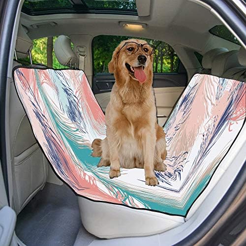 עיצוב מותאם אישית עם סגנון פרחים פירות הדפסת רכב מושב מכסה לכלבים עמיד למים החלקה עמיד רך לחיות מחמד רכב מושב כלב רכב ערסל עבור מכוניות