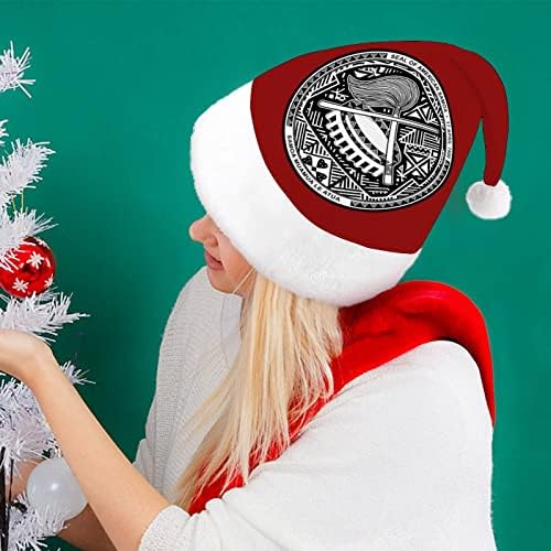 לאומי סמל של סמואה האמריקנית חג המולד כובעי בתפזורת מבוגרים כובעי חג המולד כובע לחגים חג המולד ספקי צד