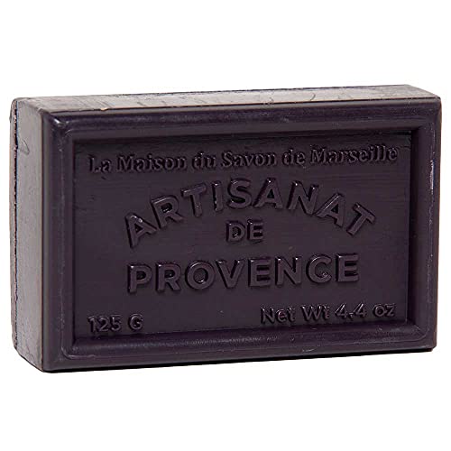 בית סבון דה מרסיי - סבון צרפתי עשוי חמאת שיאה אורגנית - ניחוח שזיף-בר 4.4 אונקיות