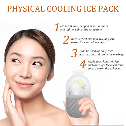 ארטיבטר פנים קרח מחזיק יופי קרח פנים רולר עבור פנים טיפוח עור קירור סיליקון קרח מקל קרח עבור פנים עיסוי מחזיק פנים טיפול עיסוי כלי