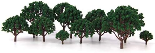 20 יחידות דגם עצי פלסטיק מיניאטורי עצי עבור מיקרו נוף רכבת נוף דקור מלאכותי עץ דיורמה ספקי