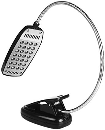 Leadles Clip Clap Light מופעל, 28 LED USB קריאה אור נייד למיטה, פסנתר, מוזיקה