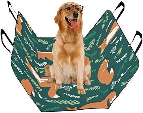 מותאם אישית אגם והרים עיצוב סגנון הדפסת רכב מושב מכסה לכלבים עמיד למים החלקה עמיד רך לחיות מחמד רכב מושב כלב רכב ערסל עבור מכוניות