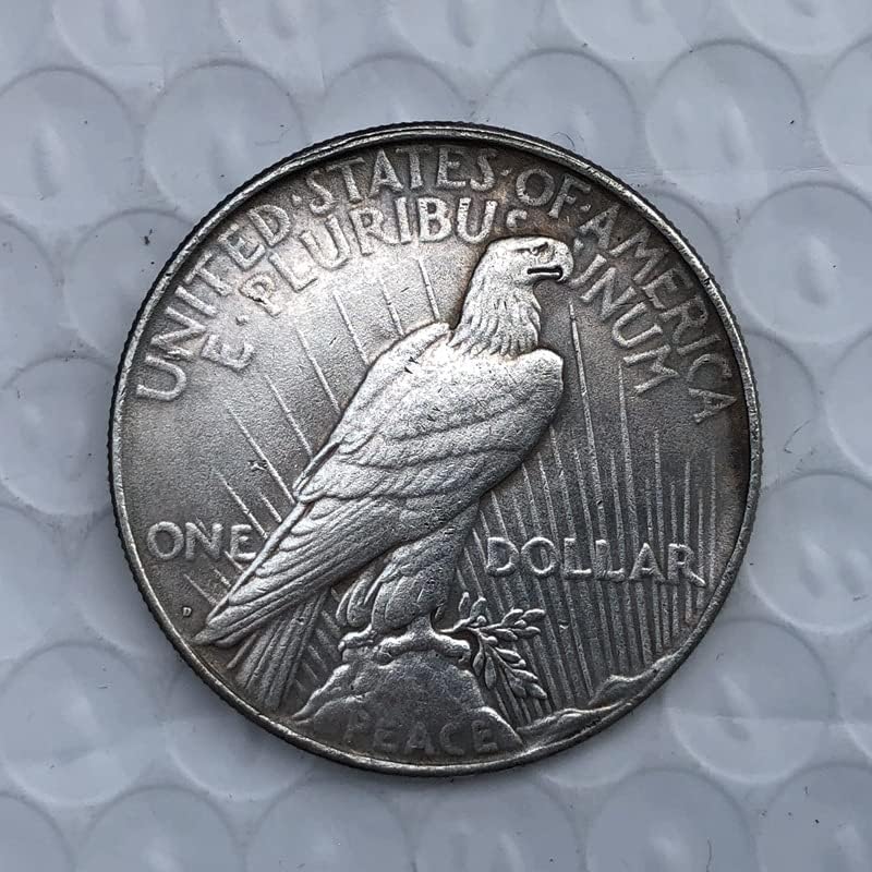 במצוקה 1936 מטבעות אמריקאים פליז מכסף מלאכות עתיקות מצופות אוסף מטבעות זיכרון זרות