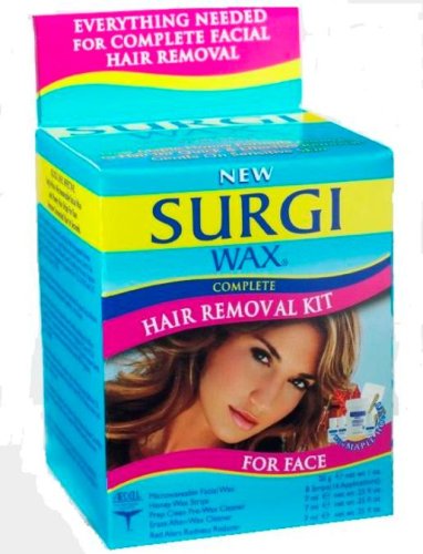 ערכת הסרת שיער מלאה של Surgi-Wax לפנים, קופסאות 1.2 אונקיות