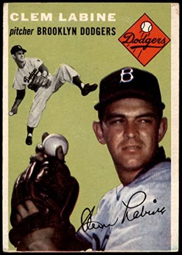 1954 Topps 121 Clem Labine Brooklyn Dodgers VG/Ex Dodgers