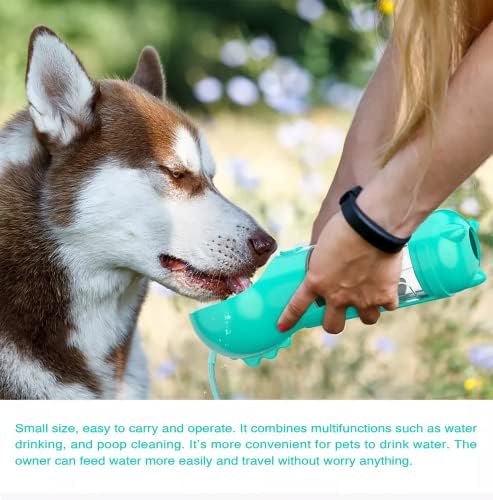 כלב נייד מים בקבוק עם כלב מזון ואשפה שקית אחסון לכלבים גדולים וגורים, דליפת הוכחה