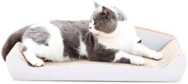 רפידות גירוד לחתולים מגן ריהוט קרטון ממוחזר, 53 על 24 על 14 סנטימטר, לבן
