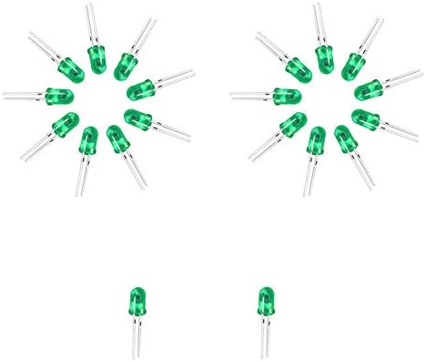 נשרים LED אור פול פולט דיודה LED LED רכיבי אלקטרוניקה אור עגול עם צבע ירוק, 100 יחידות לפרויקטים של LED DIY