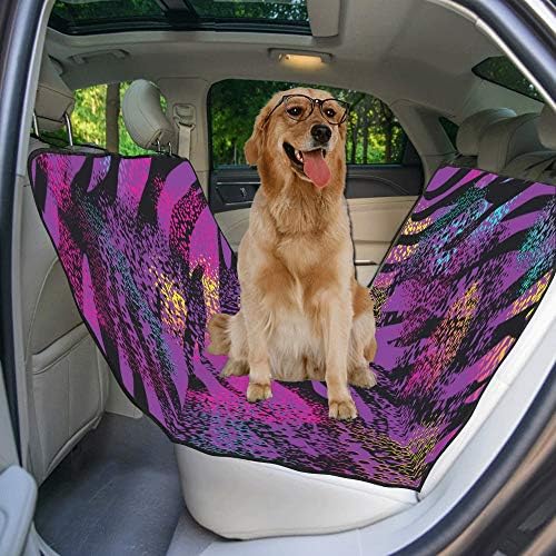 מותאם אישית שיפוע עיצוב סגנון יצירתי הדפסת רכב מושב מכסה לכלבים עמיד למים החלקה עמיד רך לחיות מחמד רכב מושב כלב רכב ערסל עבור מכוניות