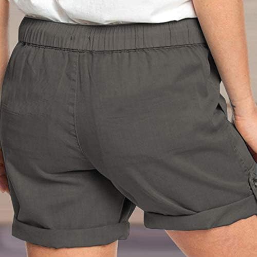 מכנסיים קצרים מזדמנים לנשים טרקלין קיץ נוח מכנסי חוף מוצקים נוחים