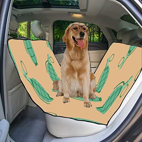 מותאם אישית רימון נשק יד נמשך חייל הדפסת רכב מושב מכסה לכלבים עמיד למים החלקה עמיד רך לחיות מחמד רכב מושב כלב רכב ערסל עבור מכוניות
