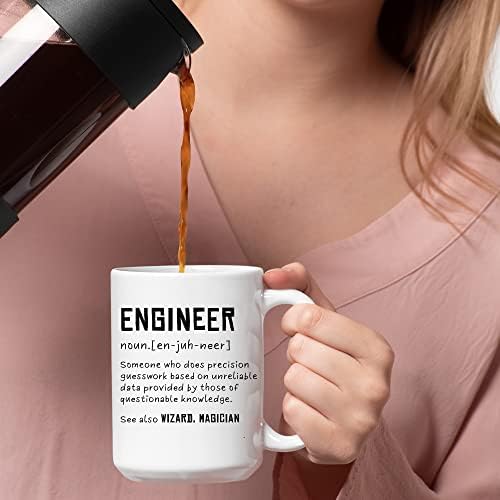 מהנדס הגדרה מישהו שעושה דיוק מצחיק מהנדס מתנות עבור מהנדס תלמיד וחדש מורשה עובר אורח קפה ספל