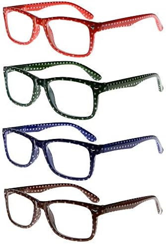 Eyekapper 4 משקפי קריאה של חפיסות נקודות פולקה קוראים עיצוב קוראים לנשים קריאה
