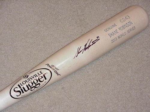 שיין רובינסון H&B 2013 סדרת העולם חתומה על משחק עטלף סנט לואיס קרדינלס JSA - עטלפי MLB עם חתימה