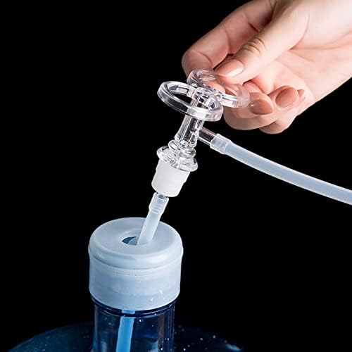מתקן בקבוקי שקוף, כיסוי אטום לשימוש חוזר קל משקל ישיר מחליף כלי, בקבוקי אבק הוכחה עבור