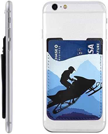 מחזיק כרטיסי טלפון של שלג מחזיק כרטיסי אש אשראי מזהה תעודת זהות עור נתיב 3M שרוולי דבק עבור כל הסמארטפונים