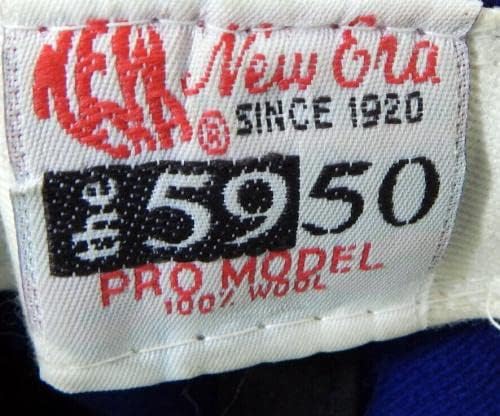 1993 קנזס סיטי רויאלס סטן בלינדה 50 משחק שימש כובע כחול 7.125 DP22771 - משחק כובעי MLB