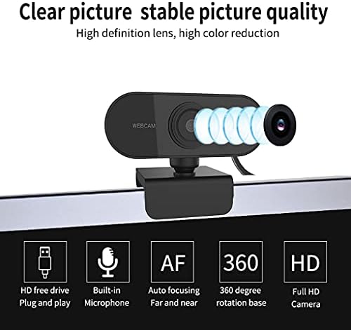 WSSBK WebCam 1080p מצלמת אינטרנט מלאה HD עם מצלמת אינטרנט USB מיקרופון עבור מחשב נייד מצלמת מיני שולחן עבודה