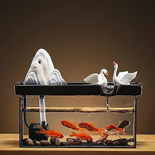 במחזור מים מכשיר עושה סלון יצירתי קישוט משרד קטן דגי טנק שולחן העבודה נוף