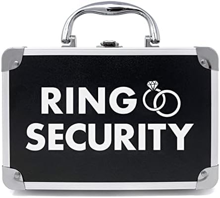 את טבעת אגדה טבעת אבטחת נושא טבעת תיק עם מרופד חריצים להחזיק טבעות - נושא טבעת מתנות-חתונה טבעת אבטחת מקרה לילדים - מיוחד סוכן נושא טבעת