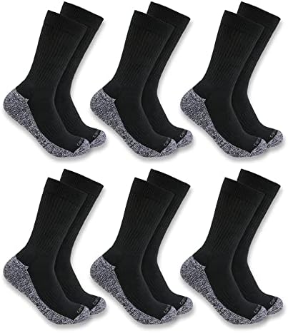 Carhartt Mens Mentweight Sock 6 חבילה