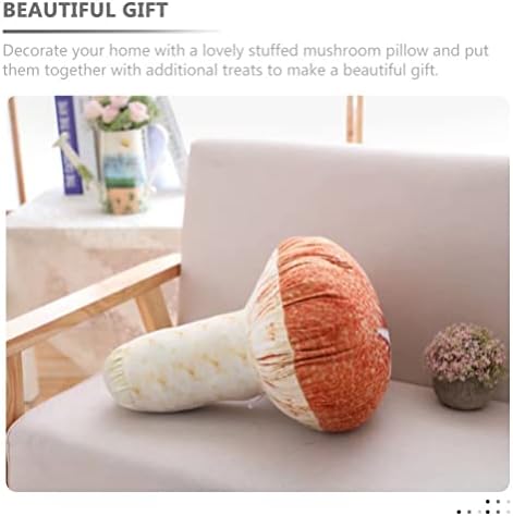 Kisangel Clush Fushroom כרית פטריות ממולאות חיבוק כרית בעלי חיים Kawaii לקישוט ספה לחדר שינה
