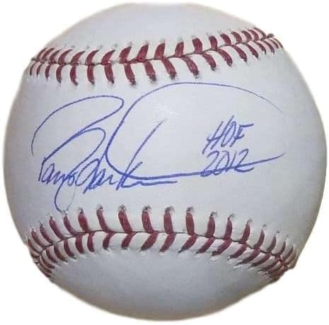 בארי לארקין חתימה על בייסבול OML סינסינטי אדום HOF 2012 JSA 12070 - כדורי בייסבול עם חתימה