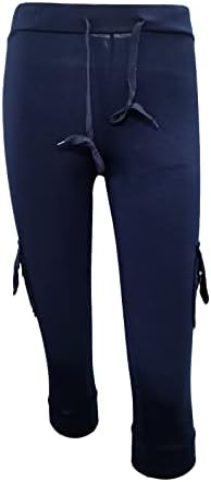 ג ' ואר מטען מכנסיים נשים קאפרי מכנסי טרנינג מכנסיים קצוץ אצן ריצה מכנסיים שרוך מותניים יוגה טרקלין מכנסיים עם כיסים