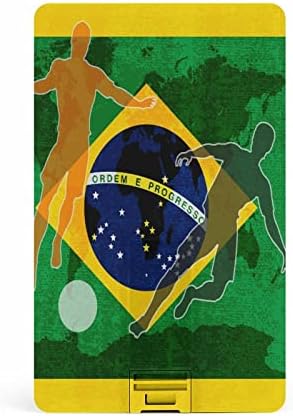 כרטיס אשראי בכדורגל בברזיל USB פלאש מזיכרון מותאם אישית מקל אחסון מקש כונן 64 גרם