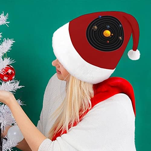שמש מערכת כוכבי לכת חג המולד כובע רך קטיפה סנטה כובע מצחיק כפה עבור חג המולד לשנה חדשה חגיגי מפלגה