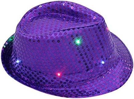 להתחפש לשני המינים ריקוד צבעוני אור הוביל מהבהב מסיבת כובע נצנצים מפואר בייסבול כובעי כותנה כובעים