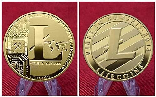 אתגר מטבע מצופה זהב/מצופה כסף Ethereum Ripple Bitcoin Trx Ida Cardano Qtum iota Bnb Binance Cumeration Commoration Comborative Coin Collection