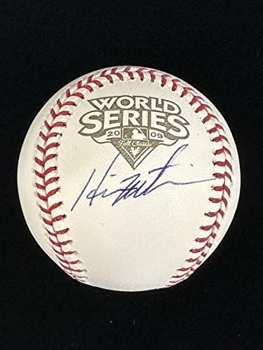 Hideki Matsui Ny Yankees חתום רשמי 2009 WS MVP בייסבול w/hologram - כדורי חתימה