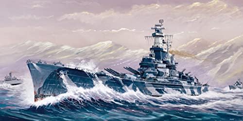 כביש בור 1/700 סדרת גלי שמיים ספינת קרב של חיל הים האמריקני ביבי-60 אלבמה 1942 דגם פלסטיק 249 צבע יצוק