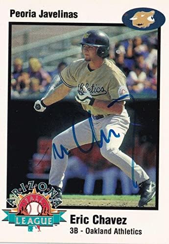 אריק צ'אבס חתם 1998 סיכויי ליגת הסתיו באריזונה כרטיס טירון מס '9 PSA/DNA RC - כרטיסי בייסבול עם חתימה
