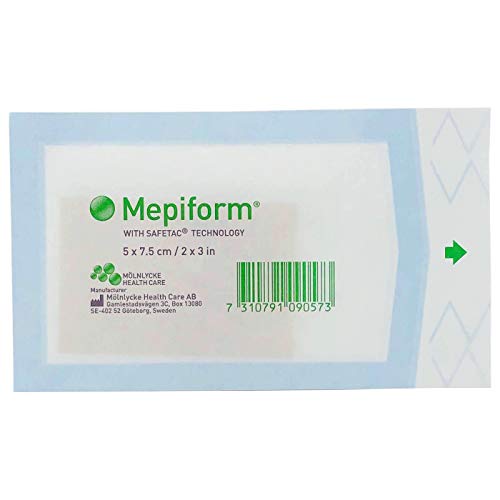 Mepiform - רוטב סיליקון רך דבק עצמי לטיפול צלקת - 2 x 3 - סדין יחיד