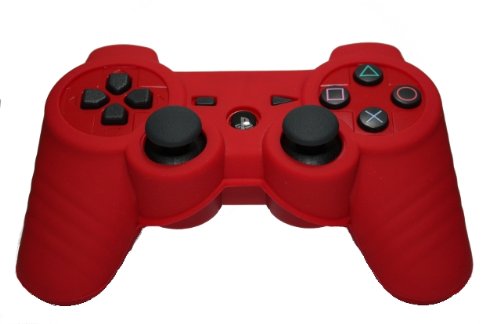 מבקר PS3 מגן שרוול סיליקון - אדום