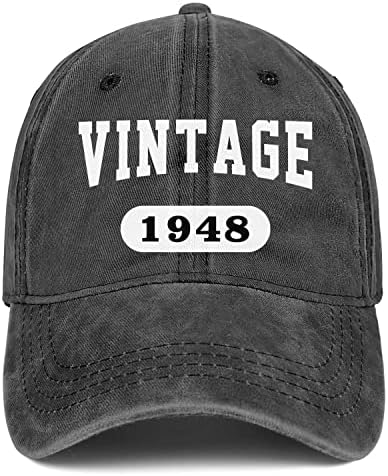 75 יום הולדת מתנות לגברים נשים כובעי 75 בציר 1948 רקום בייסבול כובע