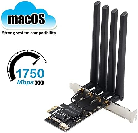 Hackintosh wifi פס כפול MacOS wifi כרטיס BCM94360CD 802.11A/G/N/AC 1750MBPS BT4.0 מתאם רשת PCIE תומך באופן טבעי בהסירה של AirDrop
