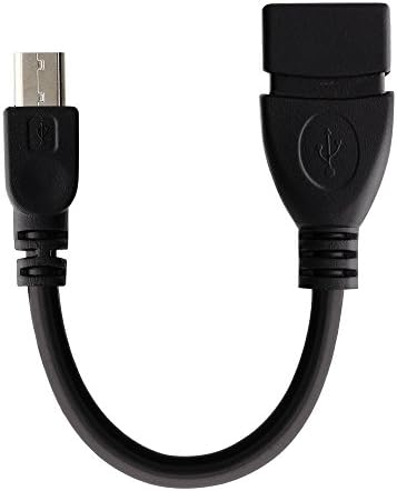 Fosmon Micro USB 2.0 זכר ל- USB -A כבל מתאם OTG נקבה - 4.5 אינץ '