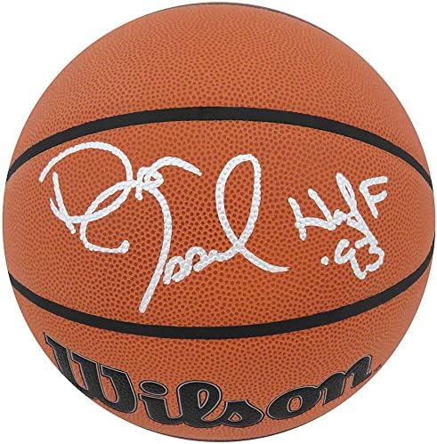 דן איסל החתימה את וילסון מקורה/כדורסל NBA חיצוני עם HOF'93 - כדורסל חתימה