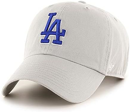 '47 לוס אנג' לס דודג ' רס אפור כחול לנקות מתכוונן כובע, למבוגרים אחת גודל מתאים לכל