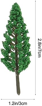 דגם רכבות דגם מעורב עצי מיניאטורי עצי רכבת רכבת עצי דיורמה מודלים עצי נוף אורן עצי ארכיטקטורת עצי עבור עשה זאת בעצמך נוף נוף 55 יחידות