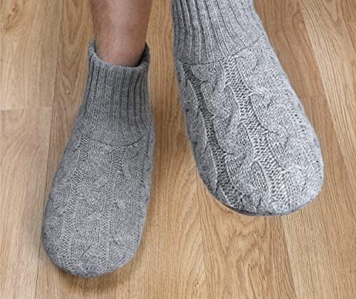 פנדה אחים נעל גרבי רך מפנק עבה בית מקורה אתחול גרב נעליים עם נגד החלקה תחתון סוליות עבור גברים של