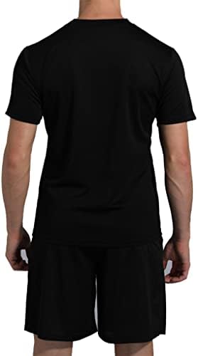 TTAO Mens Stats Sets תלבושות 2 חלקים Acticeear Setiveear Set Shirle Thrure T- עם תלבושת אימון מכנסיים קצרים