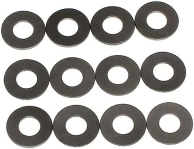 M5 גרפן ניילון מכונת כביסה מפלסטיק אטמי כרית שטוחים דקים אולטרה דקים 7-10.5 ממ כביסה OD 0.3-0.5 ממ שחור עבה 20 יחידות