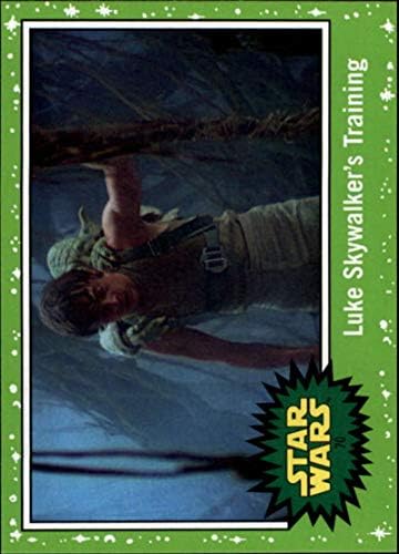 Topps 2019 מסע מלחמת הכוכבים לעלייתו של Skywalker Green 70 כרטיס המסחר האימונים של לוק סקייווקר